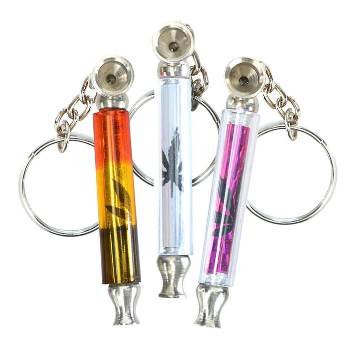 Assorted Metal Keychain Pipes 2.5