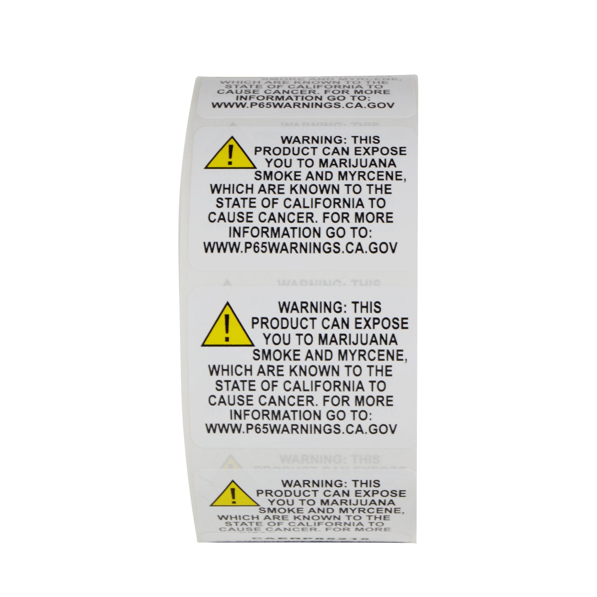 California Marijuana Prop 65 Warning Compliance Label | 2in x 1.5in - Long Form - 1000 Count - 2