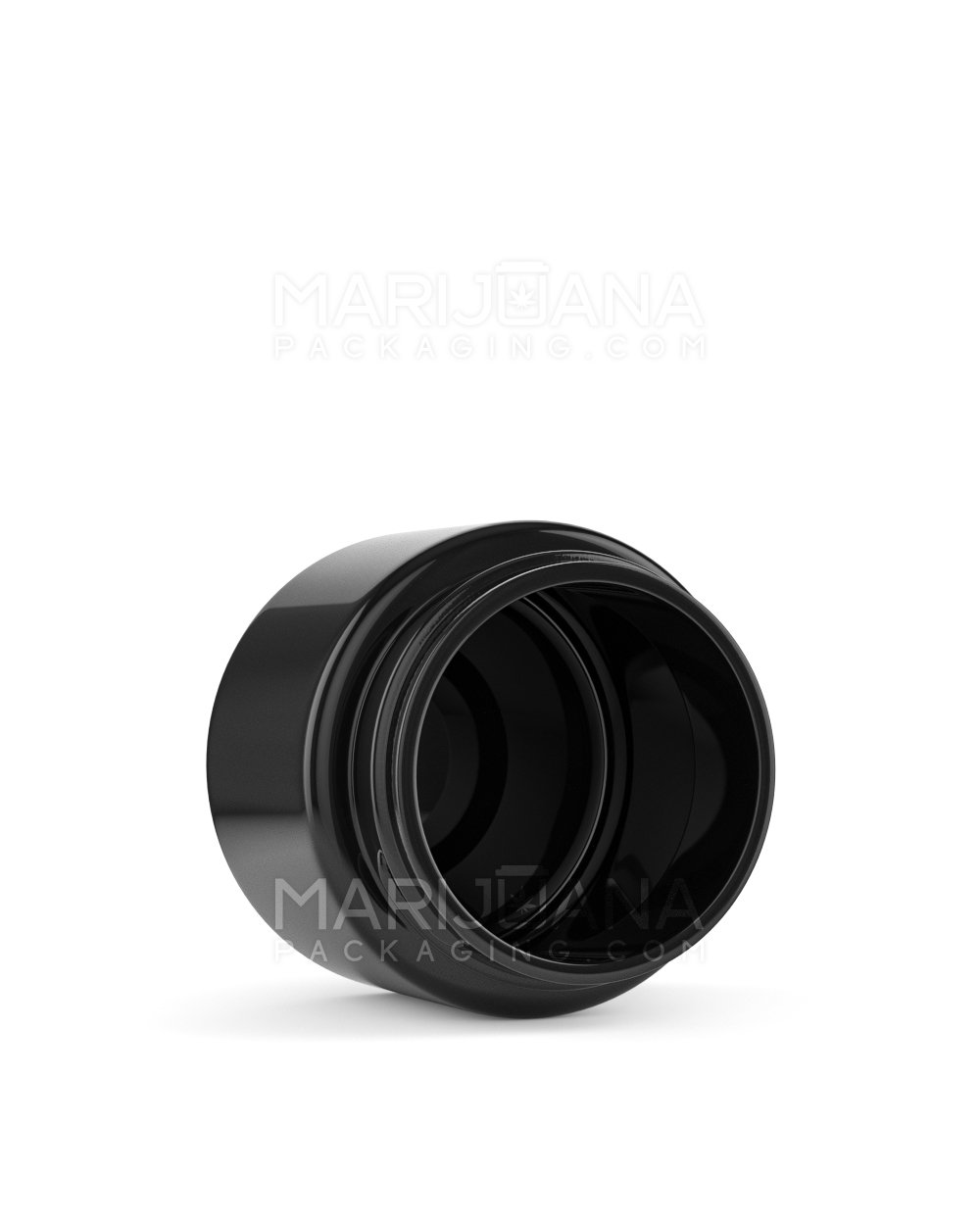 Child Resistant | Black Glass Jars with Flush Black Cap | 50mm - 2oz - 200 Count - 4