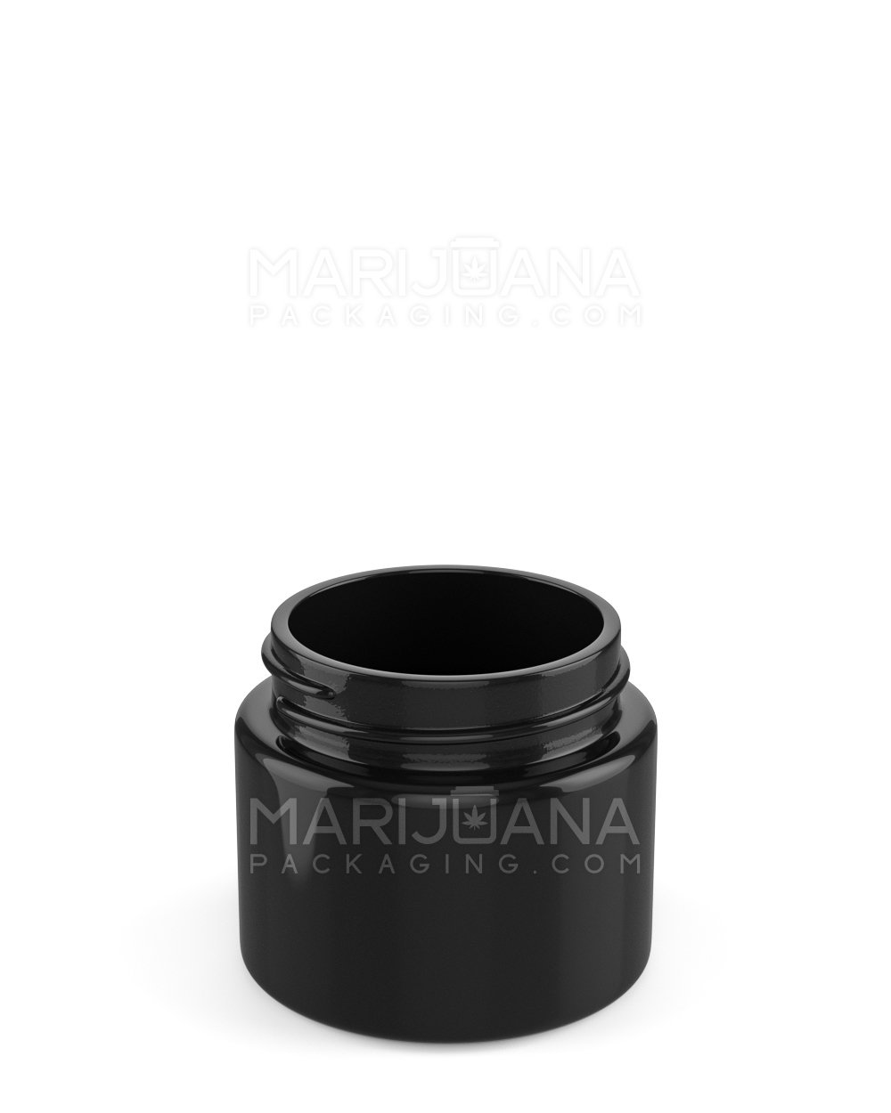 Child Resistant | Black Glass Jars with Flush Black Cap | 50mm - 2oz - 200 Count - 3