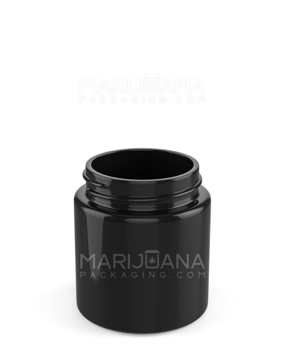 Child Resistant Black Glass Jars with Flush Black Cap | 50mm - 3oz | Sample - 3