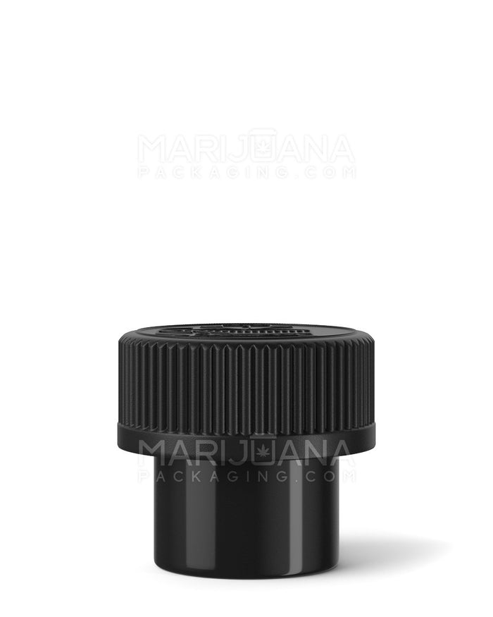 Child Resistant | Push Down & Turn Concentrate Container | 15mL - Black - 500 Count Image