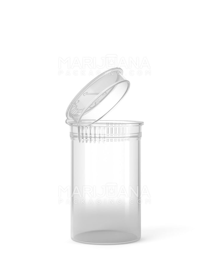 Child Resistant Clear Pop Top Bottles | 6dr - 1g | Sample Image