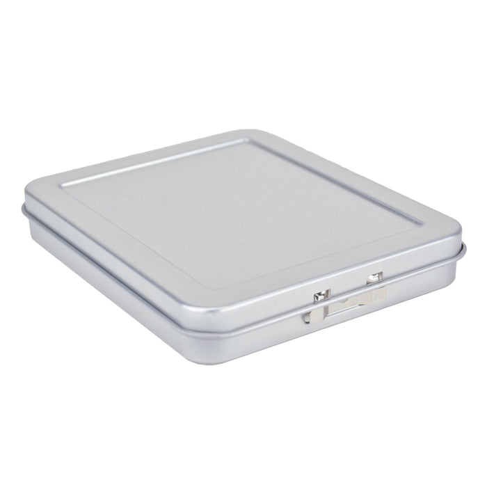 Child Resistant | Safely Lock Ultra Pre-Roll Tin Container | Brushed Metal Image