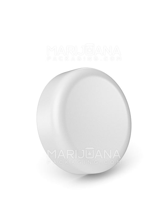 Child Resistant | Dome Push Down & Turn Plastic Caps w/ Foam Liner | 63mm - Semi Gloss White - 96 Count - 1