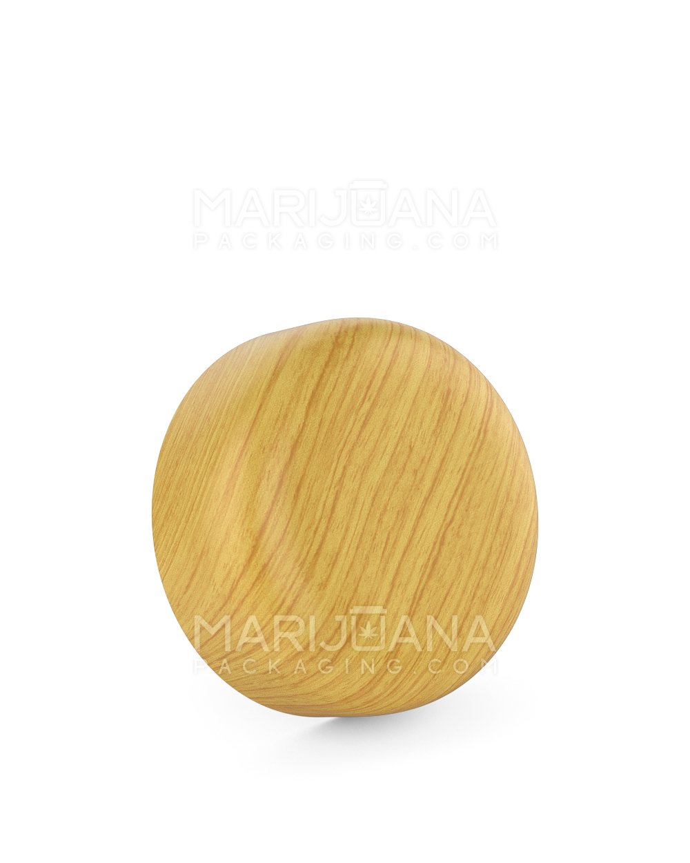 Child Resistant Dome Push Down & Turn Plastic Caps | 53mm - Ash Wood | Sample - 1