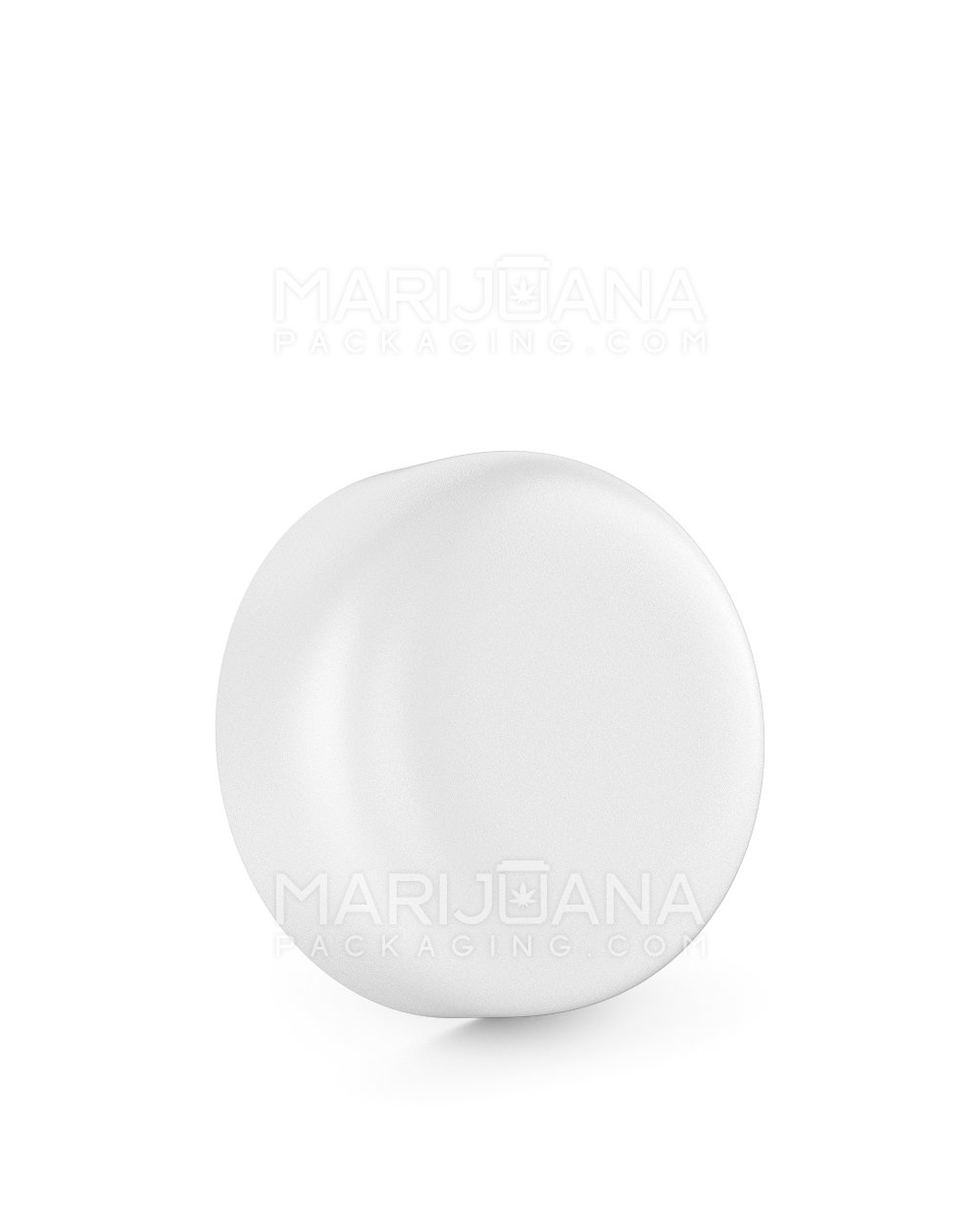 Child Resistant Dome Push Down & Turn Plastic Caps | 53mm - Matte White | Sample - 1