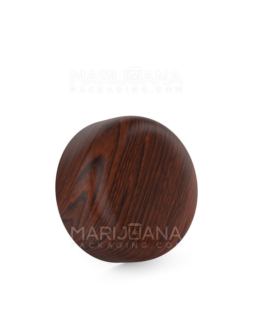 Child Resistant Dome Push Down & Turn Plastic Caps | 53mm - Redwood Wood | Sample - 1