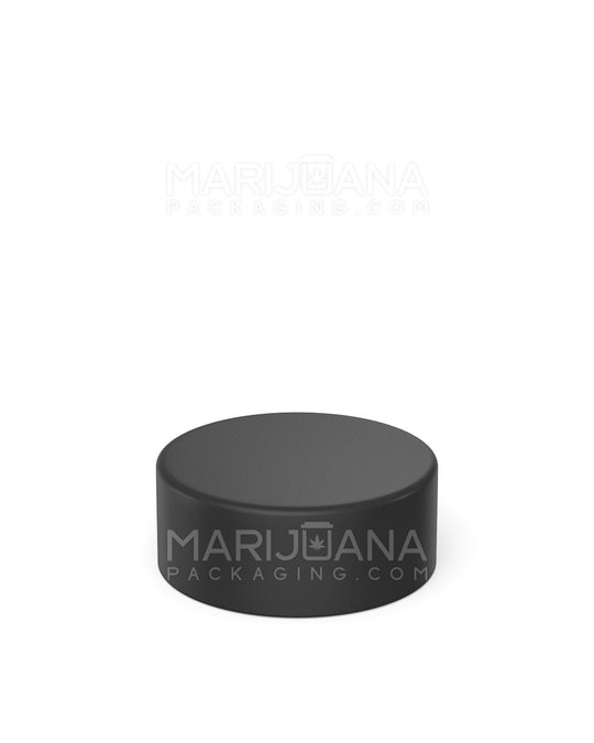 Child Resistant | Smooth Push Down & Turn Plastic Caps w/ Foil Liner | 38mm - Matte Black - 320 Count - 3