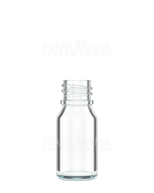 Child Resistant | Glass Tincture Bottles w/ Black Ribbed Dropper Cap | 10mL - Clear - 120 Count - 4