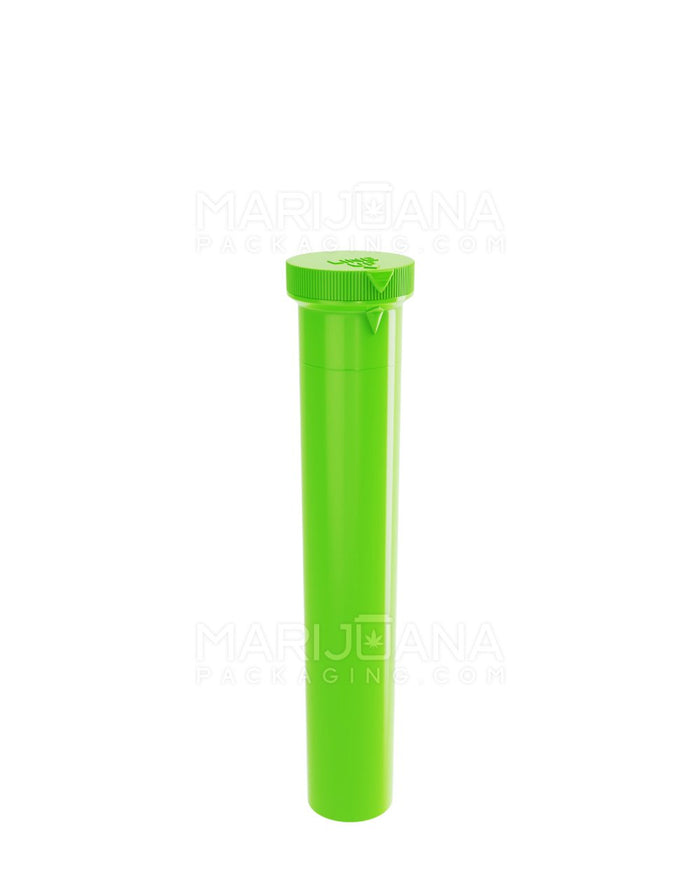 Child Resistant | ‘Line-Up Arrow’ Pre-Roll Tubes | 94mm - Opaque Green Plastic - 750 Count Image