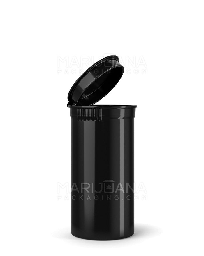 Child Resistant Opaque Black Pop Top Bottles | 13dr - 2g | Sample Image