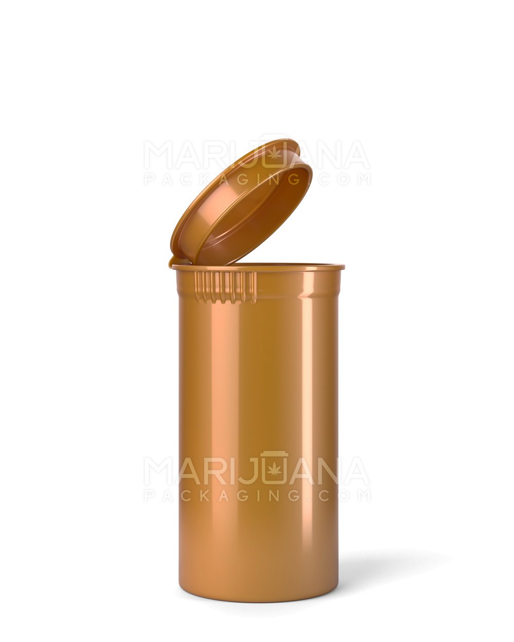 Child Resistant Opaque Gold Pop Top Bottles | 13dr - 2g | Sample - 1