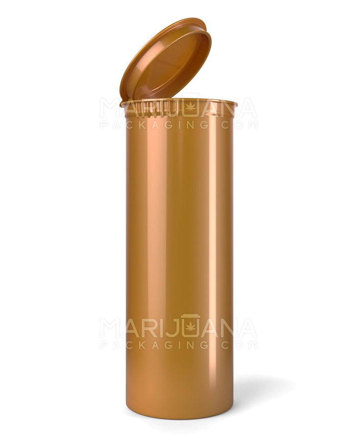 Child Resistant Opaque Gold Pop Top Bottles | 60dr - 14g | Sample Image