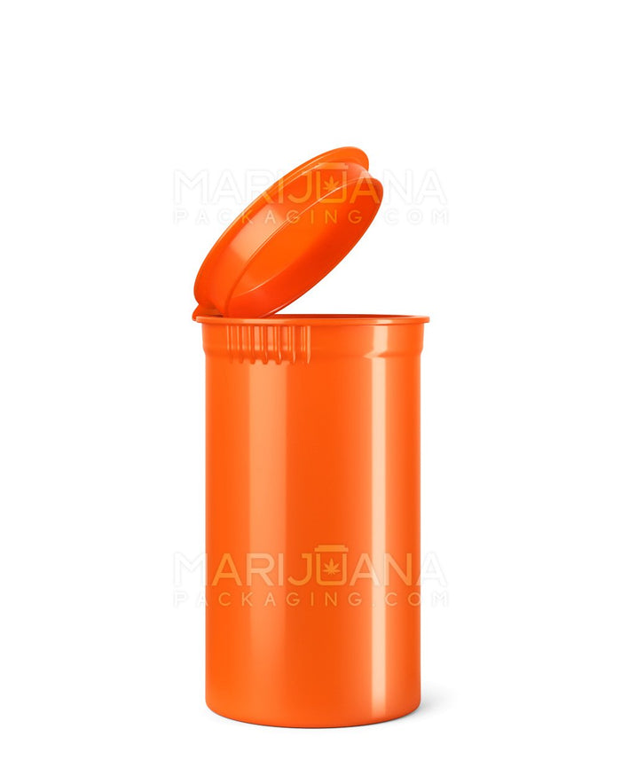 Child Resistant Opaque Mango Pop Top Bottles | 19dr - 3.5g | Sample Image