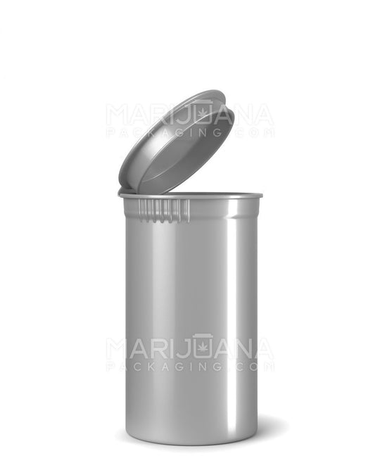 Child Resistant Opaque Silver Pop Top Bottles | 19dr - 3.5g | Sample - 1