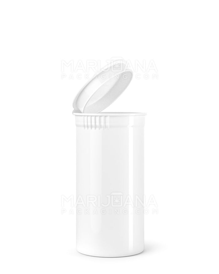 Child Resistant Opaque White Pop Top Bottles | 13dr - 2g | Sample Image