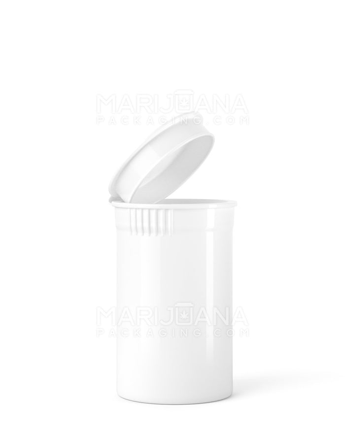 Child Resistant Opaque White Pop Top Bottles | 6dr - 1g | Sample Image