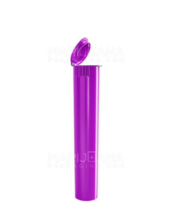 Child Resistant Pop Top Opaque Plastic Pre-Roll Tubes | 95mm - Purple | Sample Image