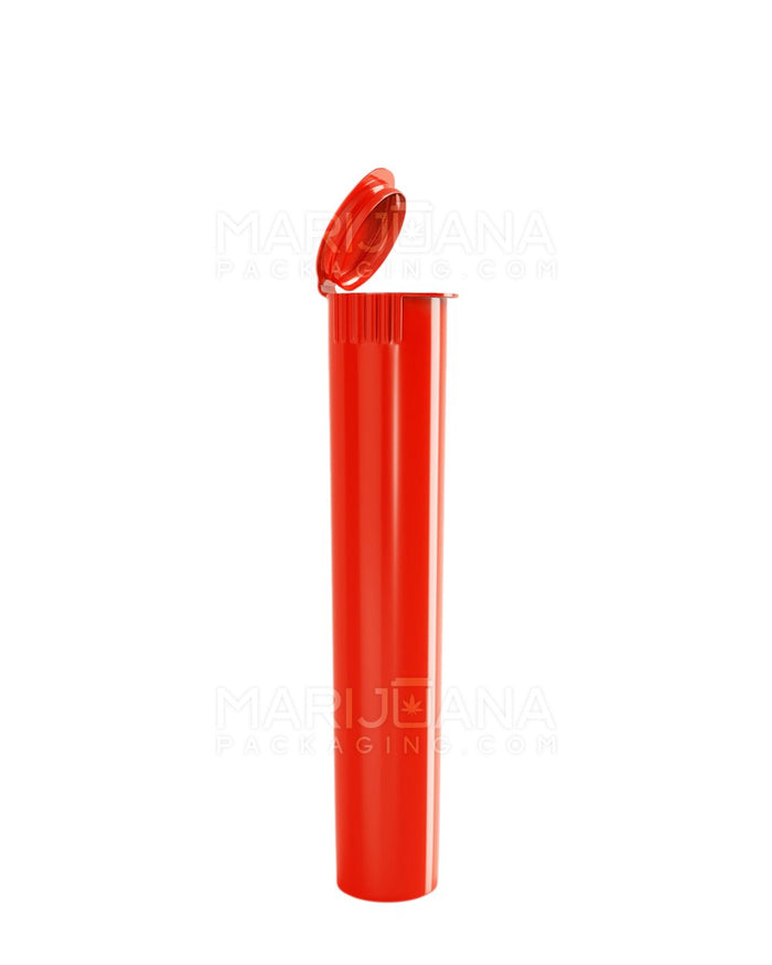 Child Resistant Pop Top Opaque Plastic Pre-Roll Tubes | 95mm - Red | Sample Image