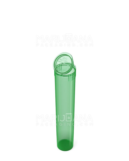 Child Resistant | Pop Top Translucent Plastic Pre-Roll Tubes | 95mm - Green - 1000 Count - 3