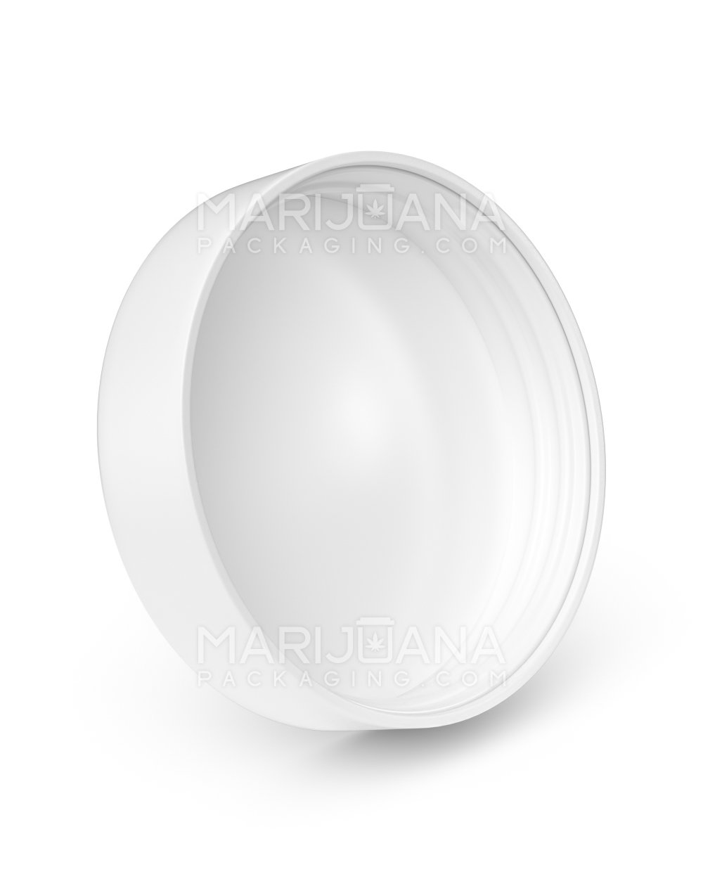 Child Resistant | Push Down & Turn Plastic Caps w/ Foam Liner | 78mm - Semi Gloss White - 48 Count - 2