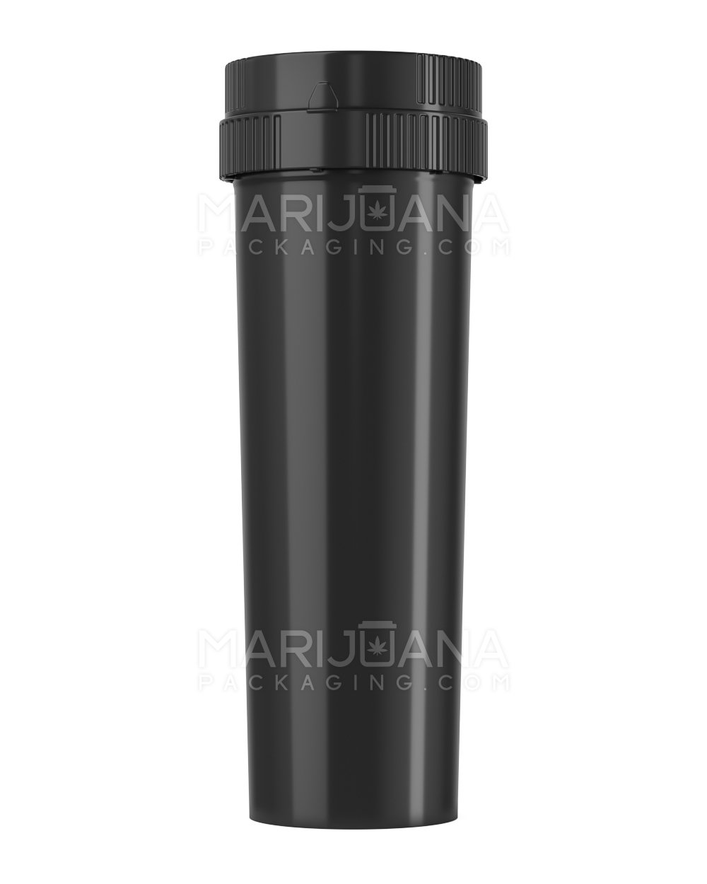 Child Resistant | Push & Turn Vial with Grinder Cap | 60dr - Black Plastic - 100 Count - 5