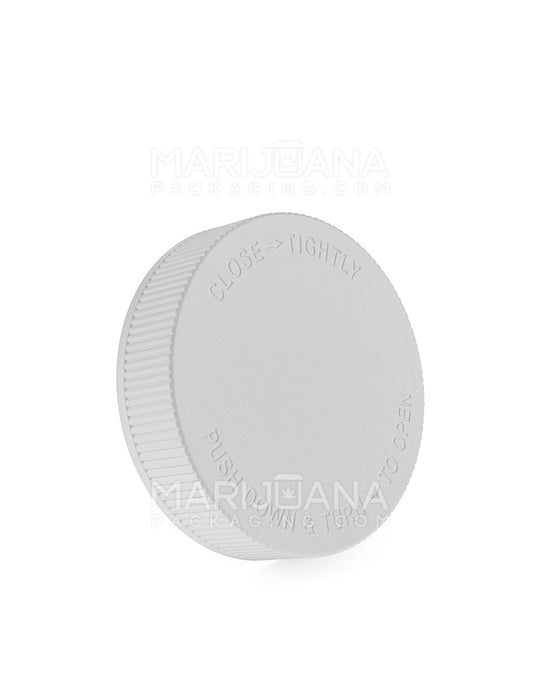 Child Resistant Ribbed Push Down & Turn Plastic Caps | 63mm - Semi Gloss Plastic | Sample - 1