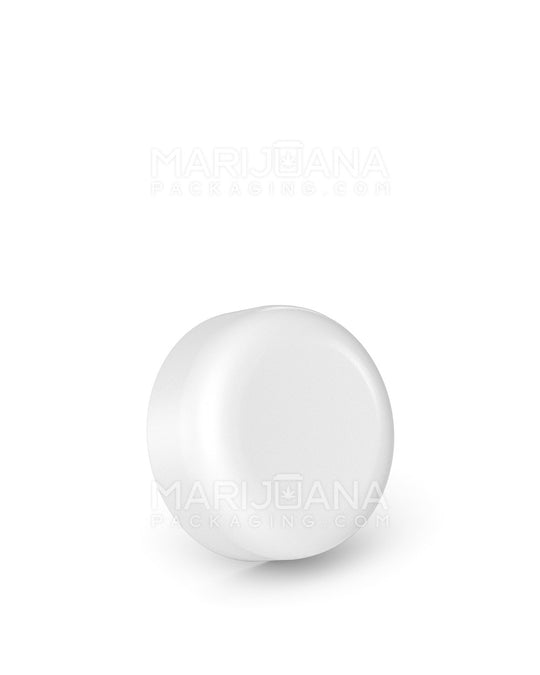 Child Resistant Smooth Push Down & Turn Plastic Caps | 32mm - Semi Gloss White | Sample - 1