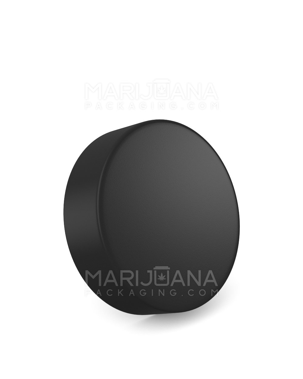 Child Resistant Smooth Push Down & Turn Plastic Caps | 63mm - Semi Gloss Black | Sample - 1