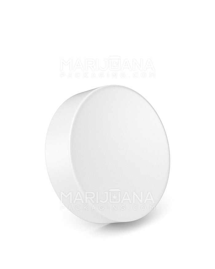 Child Resistant Smooth Push Down & Turn Plastic Caps | 63mm - Semi Gloss White | Sample Image