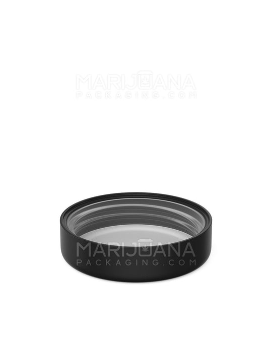 Child Resistant | Smooth Push Down & Turn Plastic Caps w/ Foam Liner | 53mm - Matte Black - 120 Count - 4