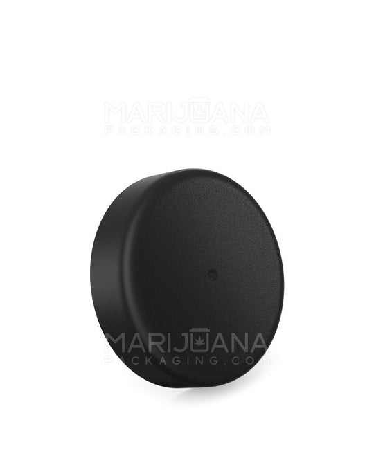 Child Resistant | Smooth Push Down & Turn Plastic Caps w/ Foam Liner | 53mm - Matte Black - 120 Count - 1