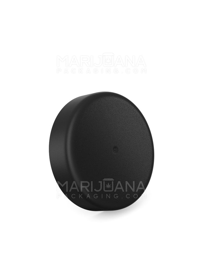 Child Resistant Smooth Screw Top Plastic Caps | 53mm - Matte Black | Sample Image