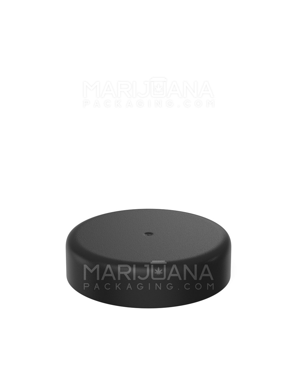 Child Resistant | Smooth Push Down & Turn Plastic Caps w/ Foam Liner | 53mm - Matte Black - 120 Count - 3