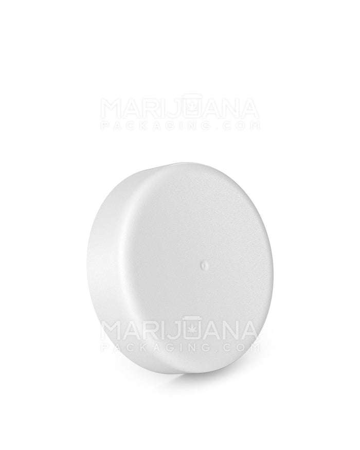 Child Resistant Smooth Screw Top Plastic Caps | 53mm - Matte White | Sample Image