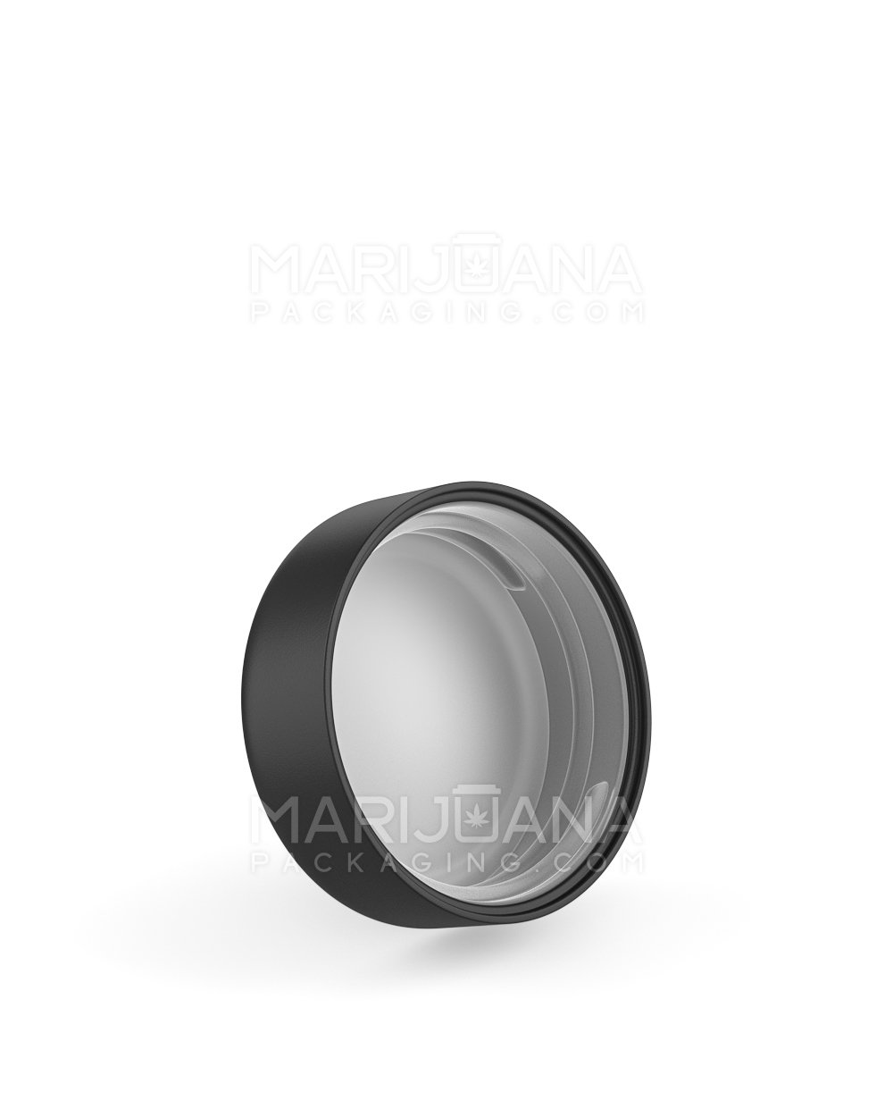 Child Resistant | Smooth Push Down & Turn Plastic Caps w/ Foam Liner | 38mm - Matte Black - 288 Count - 2