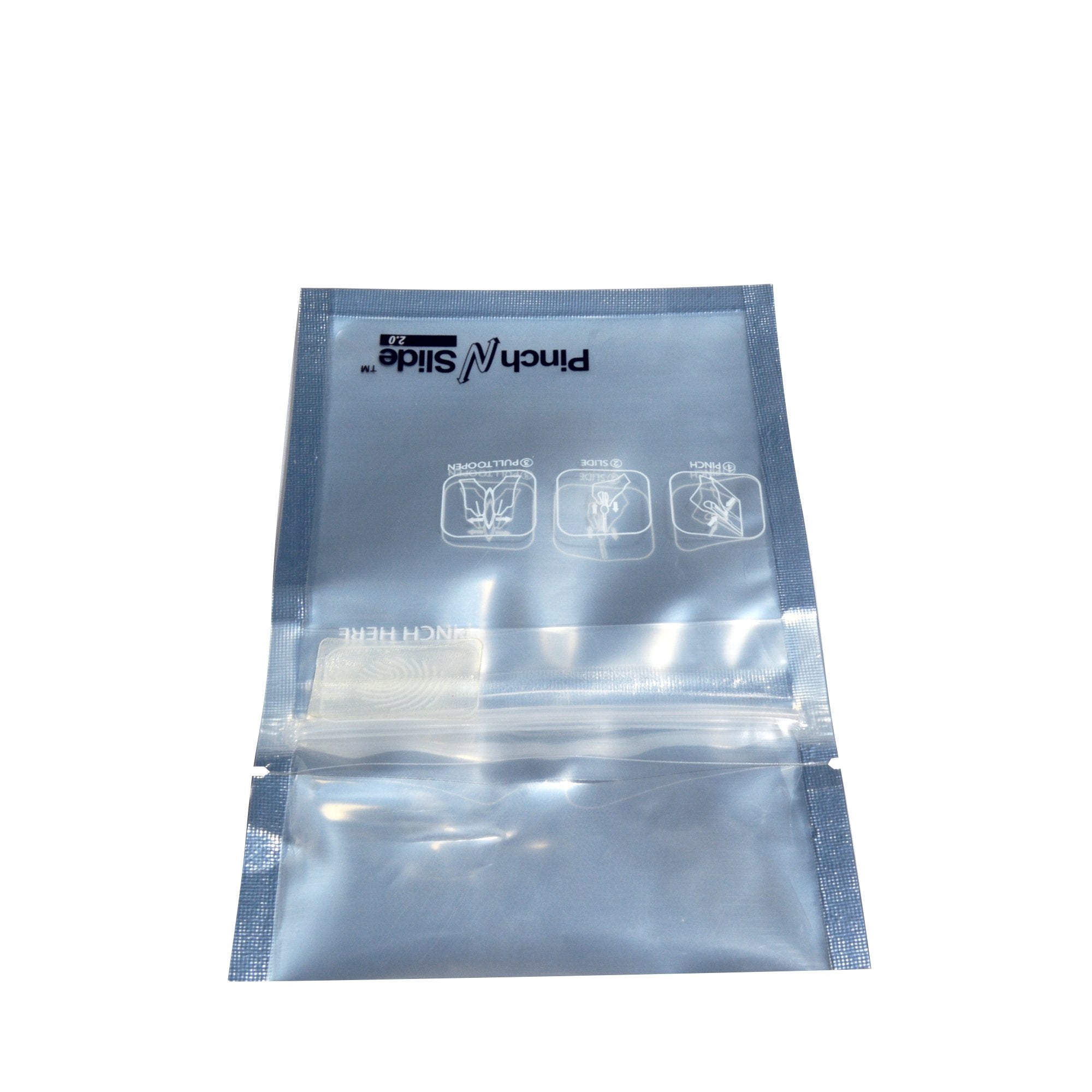 Child Resistant & Tamper Evident | Pinch N Slide 2.0 Black Vista Mylar Bags | 3.4in x 3.7in - 1g - 250 Count - 2