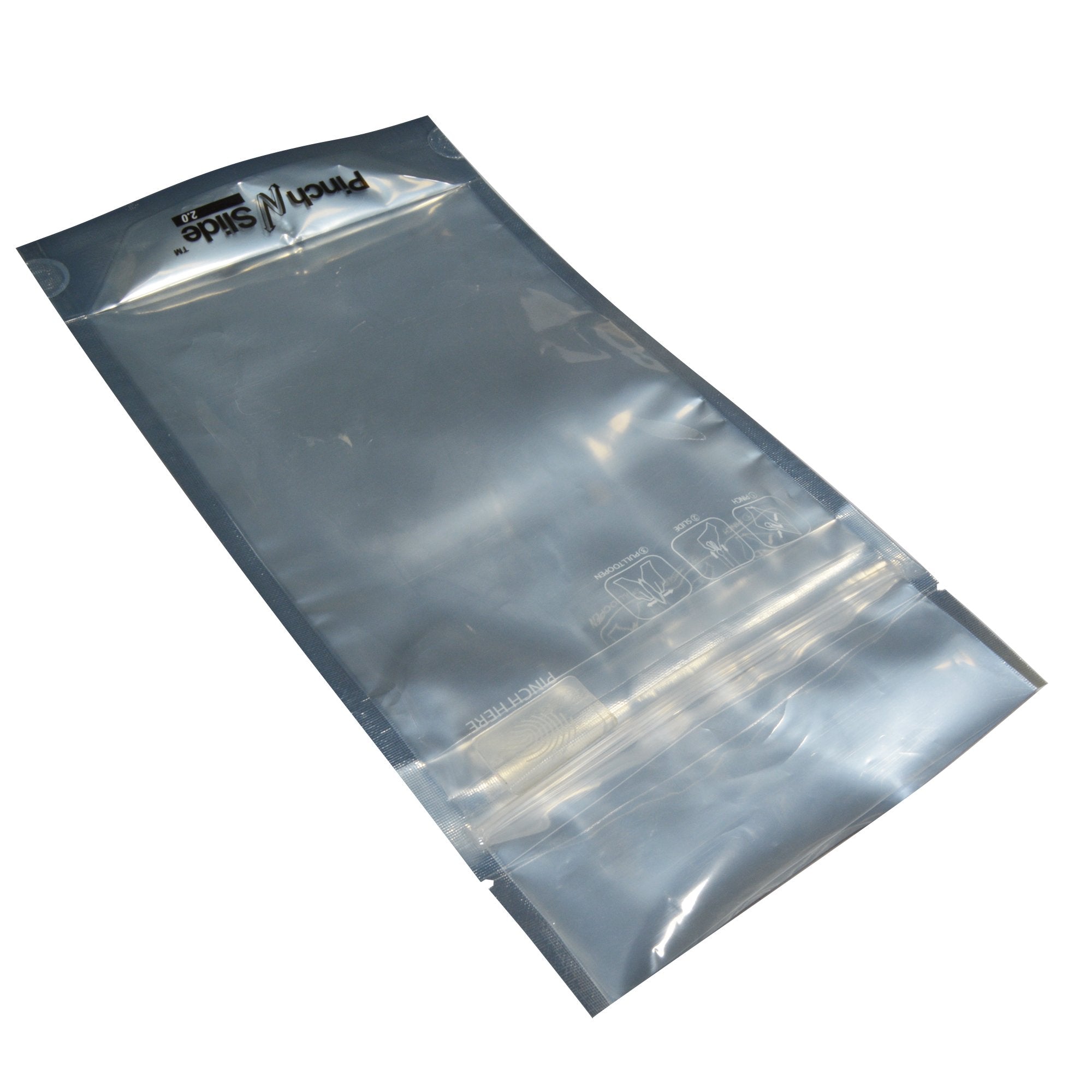 Child Resistant & Tamper Evident | Pinch N Slide 2.0 Black Vista Mylar Bags | 5in x 8.5in - 14g - 250 Count - 3