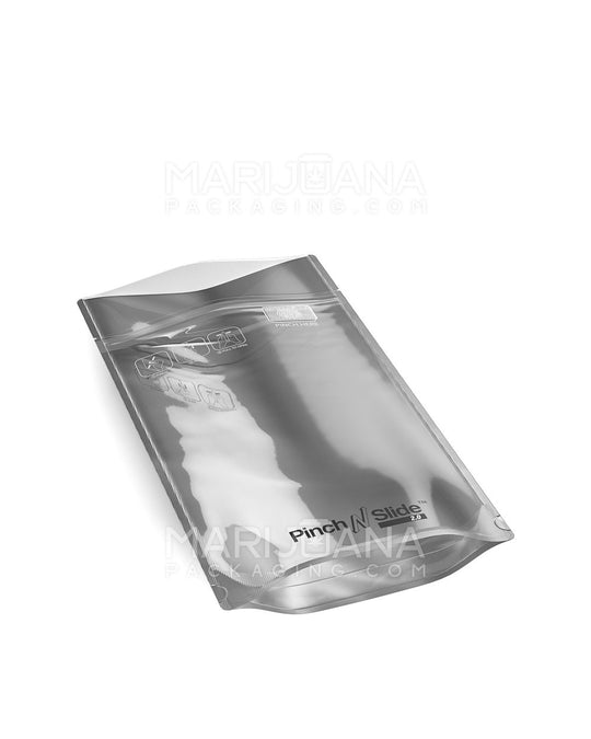 Child Resistant & Tamper Evident | Pinch N Slide 3.0 Matte White Vista Mylar Bags | 5in x 8.8in - 14g - 250 Count - 8