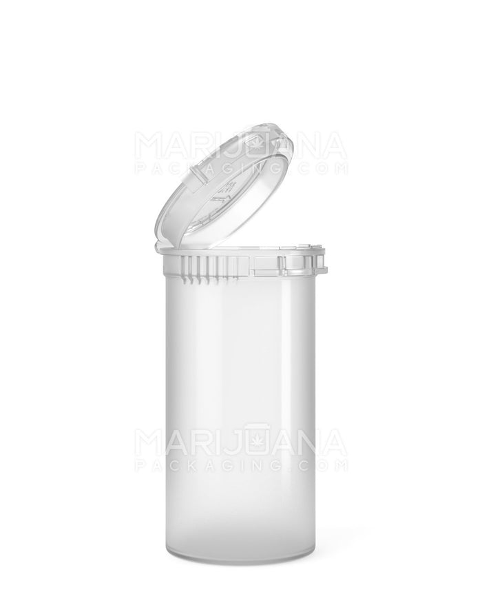 Child Resistant & Tamper Evident Clear Pop Top Bottles | 13dr - 2g | Sample Image