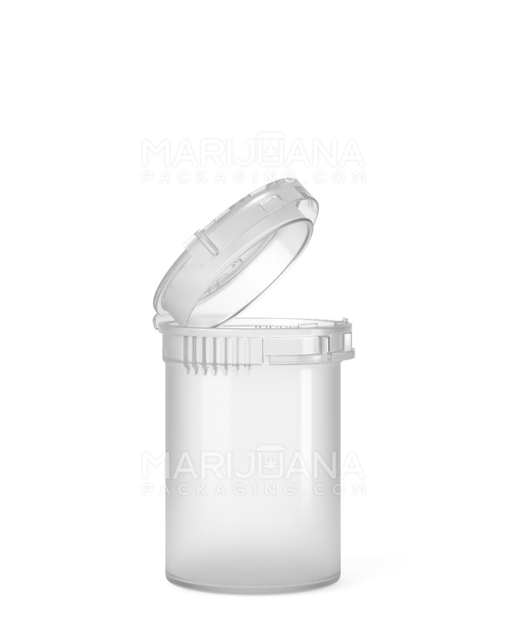 Child Resistant & Tamper Evident Clear Pop Top Bottles | 6dr - 1g | Sample - 1