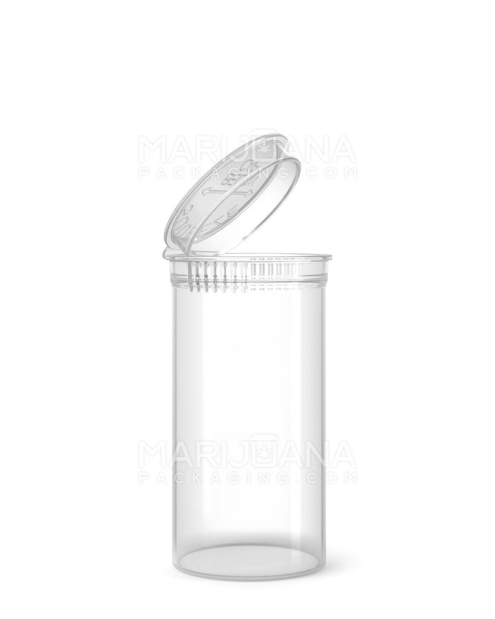 Child Resistant Clear Pop Top Bottles | 13dr - 2g | Sample Image