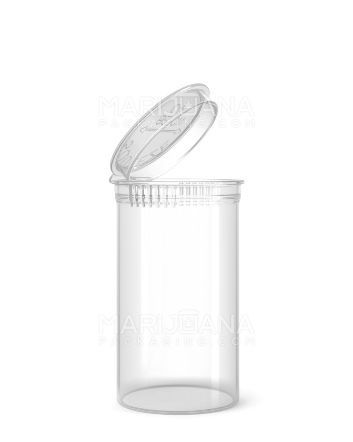 Child Resistant Clear Pop Top Bottles | 19dr - 3.5g | Sample Image