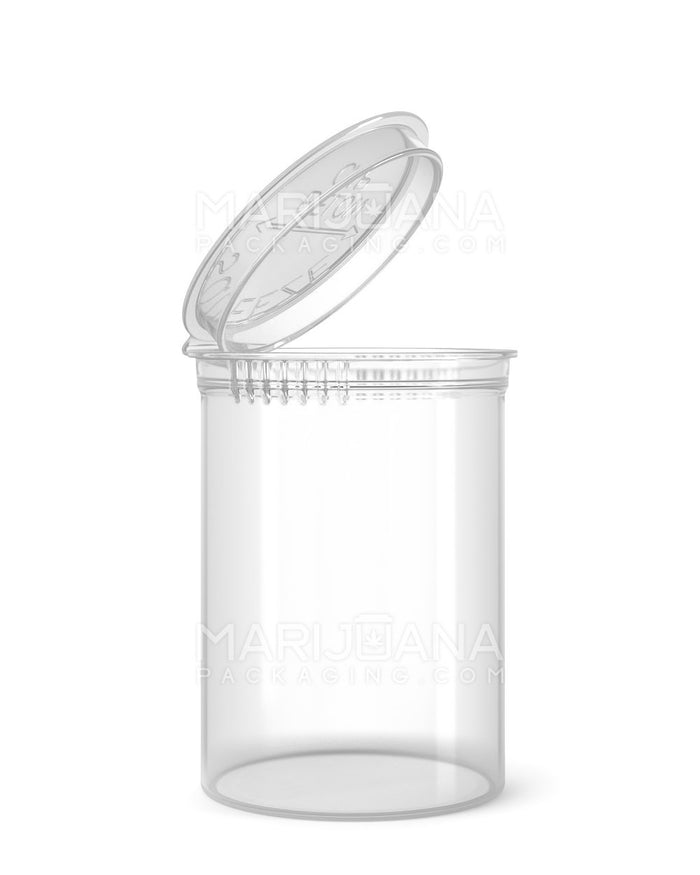 Child Resistant Clear Pop Top Bottles | 30dr - 7g | Sample Image