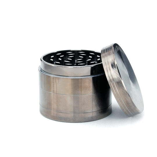 CHROMIUM CRUSHER | Magnetic Metal Precision Grinder w/ Catcher | 4 Piece - 55mm - Silver - 5