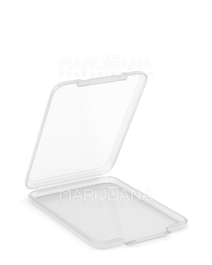 Hinged Lid Slim Shatter Container | 4.5 mm - Clear Plastic | Sample Image