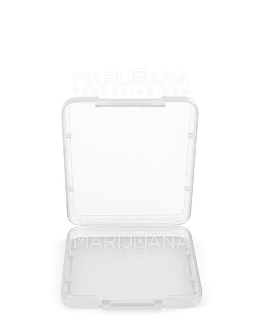 Hinged Lid Slim Shatter Container | 5.3mm - Clear Plastic - 1000 Count - 3