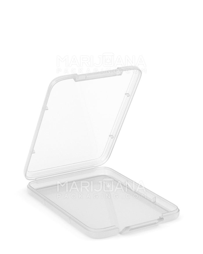 Hinged Lid Slim Shatter Container | 5.3mm - Clear Plastic - 1000 Count Image