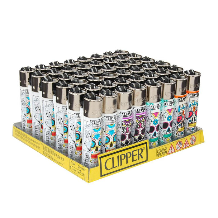 CLIPPER | 'Retail Display' Lighter Los Muertos - Day Of The Dead - 48 Count Image